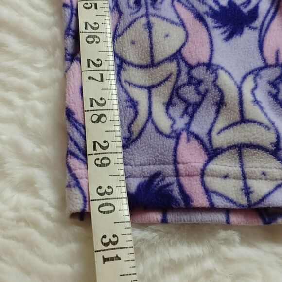 DISNEY FLEECE Purple Eore Pajama Pants L - Picture 7 of 7